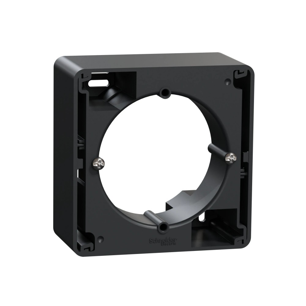 Коробка для накладной установки одинарная Schneider Electric Sedna Design Черный SDD114901
